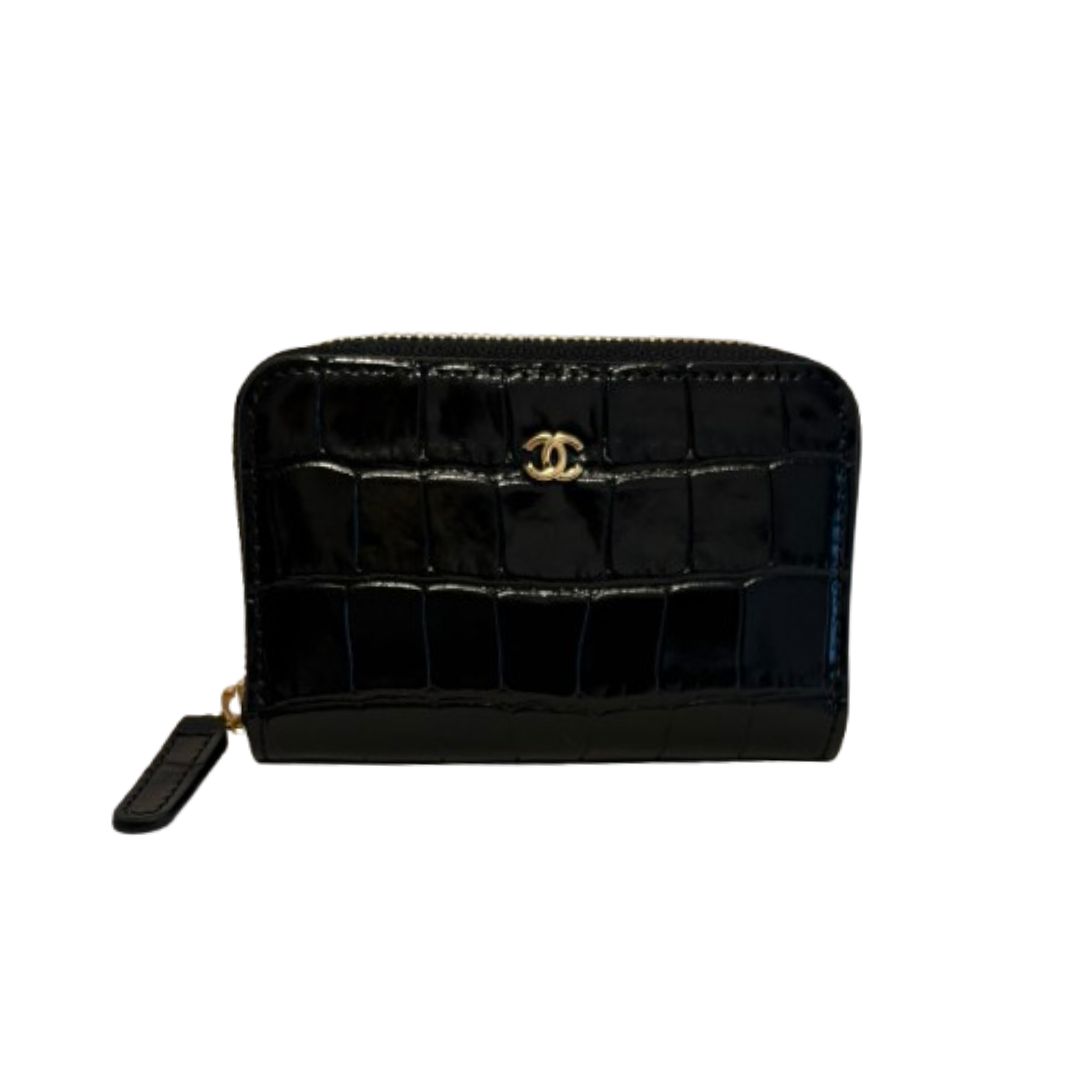 Chanel Chanel Zipped Wallet Croc Illusion – SS26