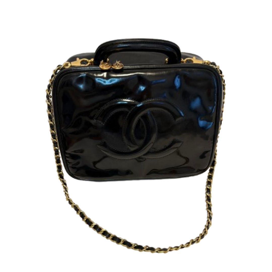 Chanel Chanel Vintage Patent Leather Vanity Case